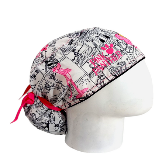 Gorro Quirúrgico Mujer y Portacarnet Pantera Rosa - gorro antifluido para mujer Doctools - foto 2