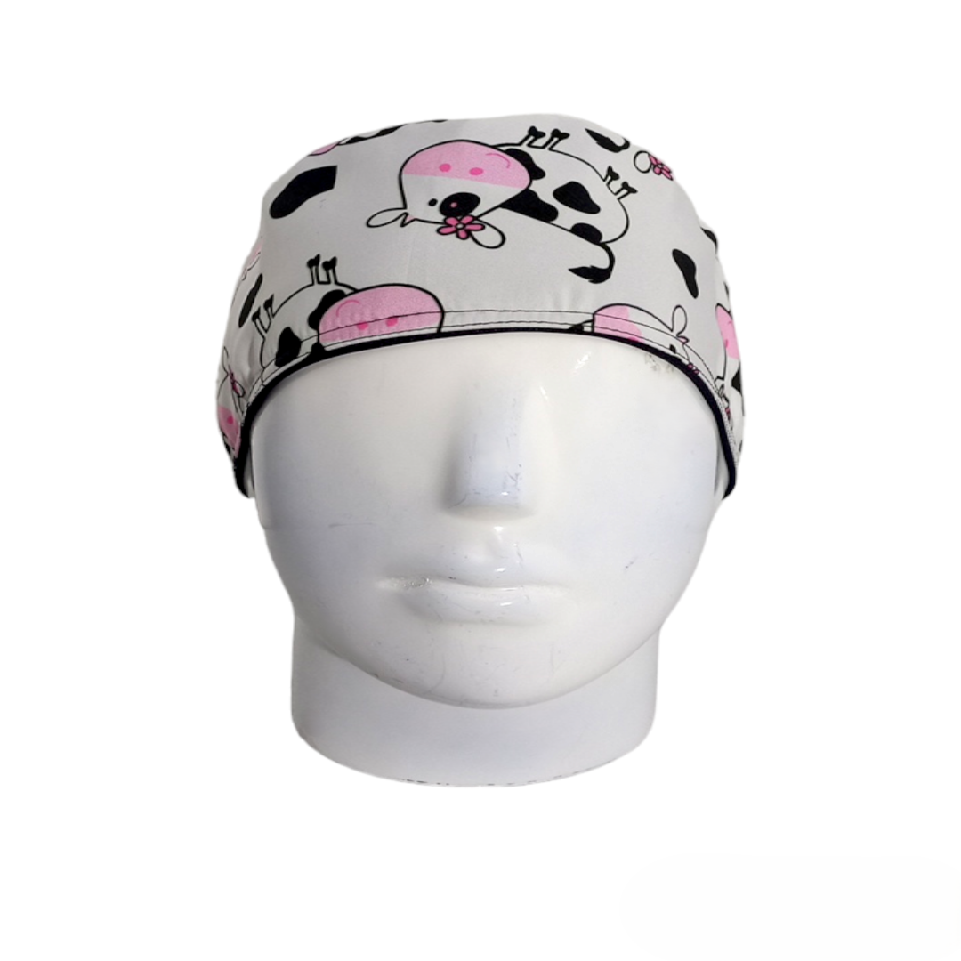 Gorro Quirúrgico Mujer y Portacarnet Vaquita - gorro antifluido para mujer Doctools - foto 3
