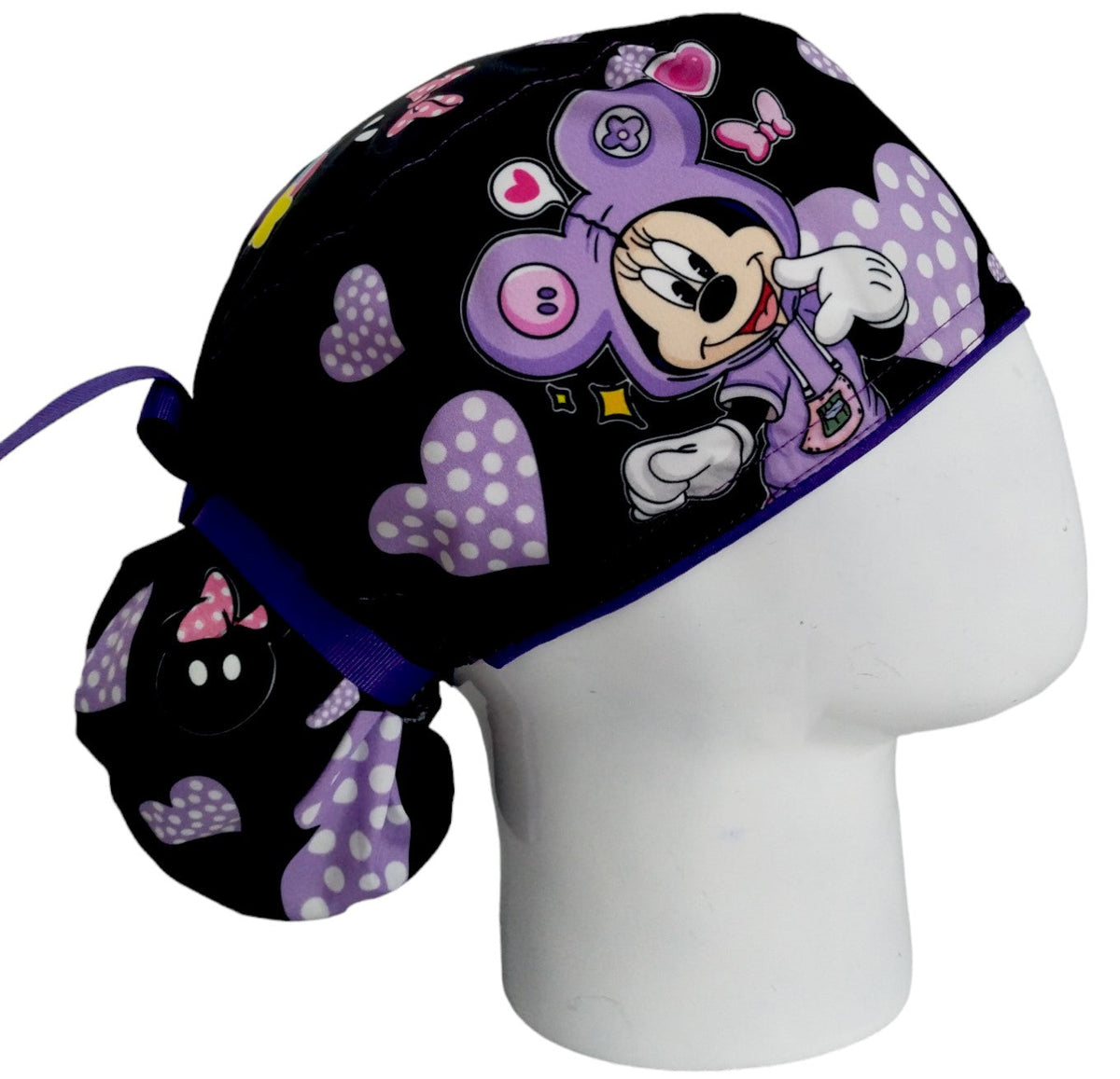 Gorro Quirúrgico Mujer y Portacarnet Minnie Hoodie - gorro antifluido para mujer Doctools - foto 3