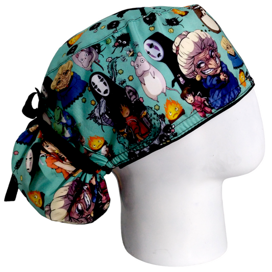 Gorro Quirúrgico Mujer y Portacarnet El Viaje de Chihiro - gorro antifluido para mujer Doctools - foto 2