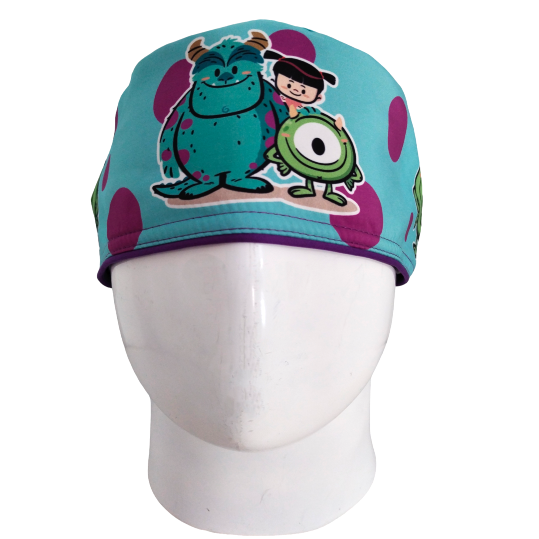 Gorro Quirúrgico Mujer y Portacarnet Monsters Inc Animado - gorro antifluido para mujer Doctools - foto 3