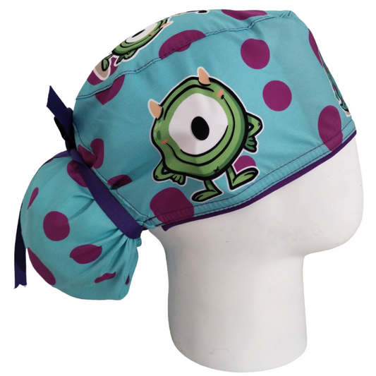 Gorro Quirúrgico Mujer y Portacarnet Monsters Inc Animado - gorro antifluido para mujer Doctools - foto 2