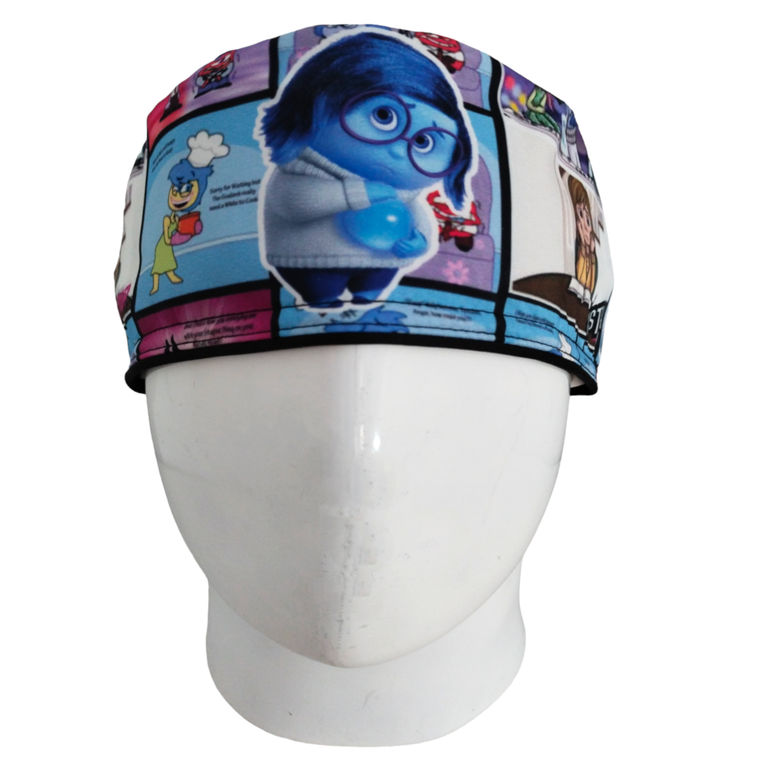Gorro Quirúrgico Mujer y Portacarnet Tristeza Historieta Intensamente - gorro antifluido para mujer Doctools - foto 3