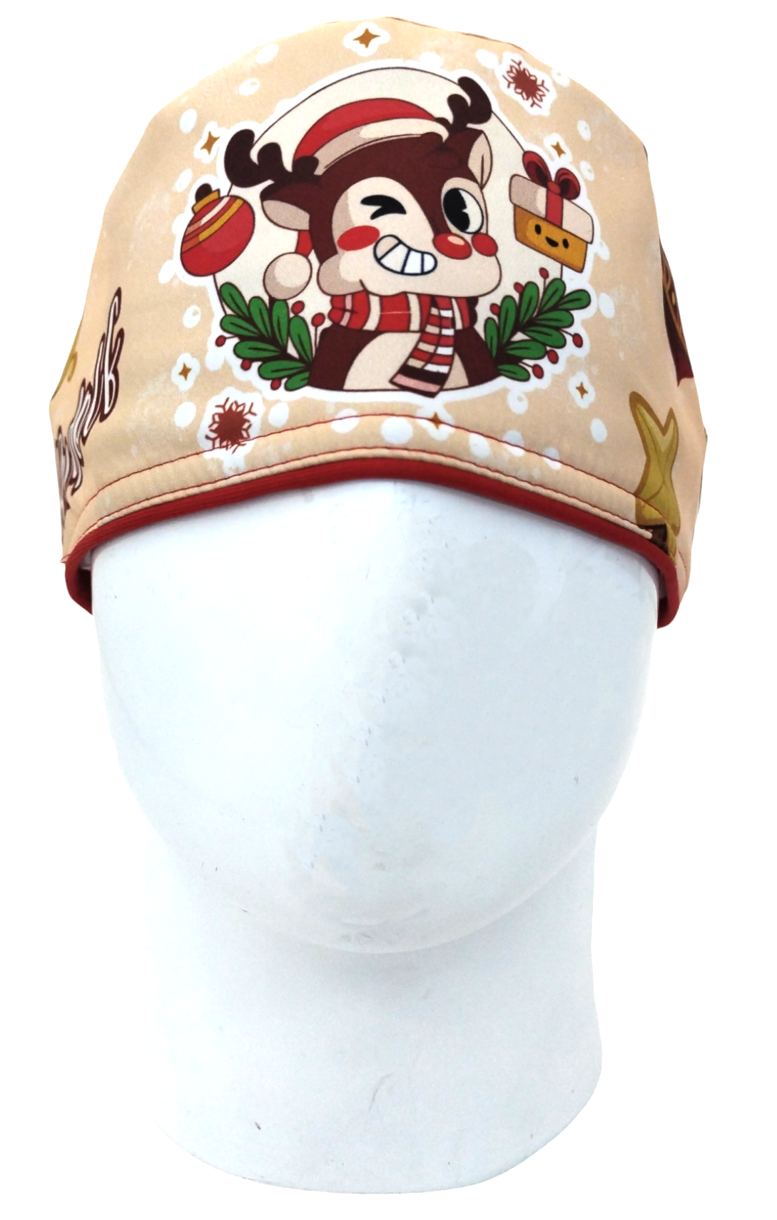 Gorro Quirúrgico Mujer y Portacarnet Rudolph Reno Navidad - gorro antifluido para mujer Doctools - foto 3