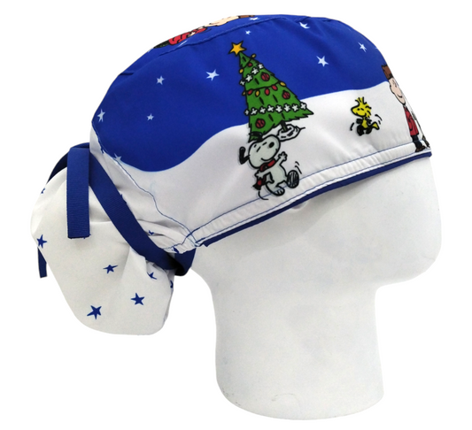 Gorro Quirúrgico Mujer y Portacarnet Snoopy Navidad - gorro antifluido para mujer Doctools - foto 2