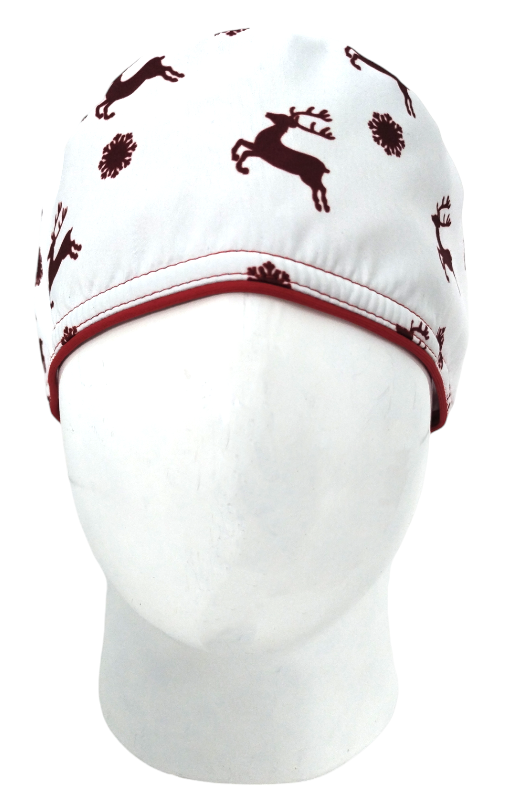 Gorro Quirúrgico Mujer y Portacarnet Navidad Renos Blanco - gorro antifluido para mujer Doctools - foto 3