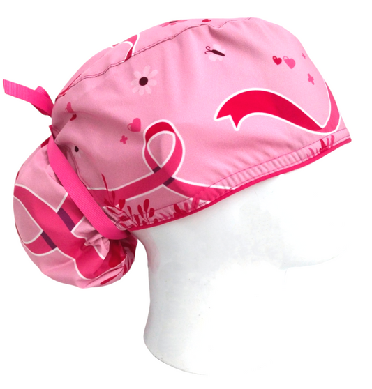 Gorro Quirúrgico Mujer y Portacarnet Lucha Contra el Cáncer - gorro antifluido para mujer Doctools - foto 2
