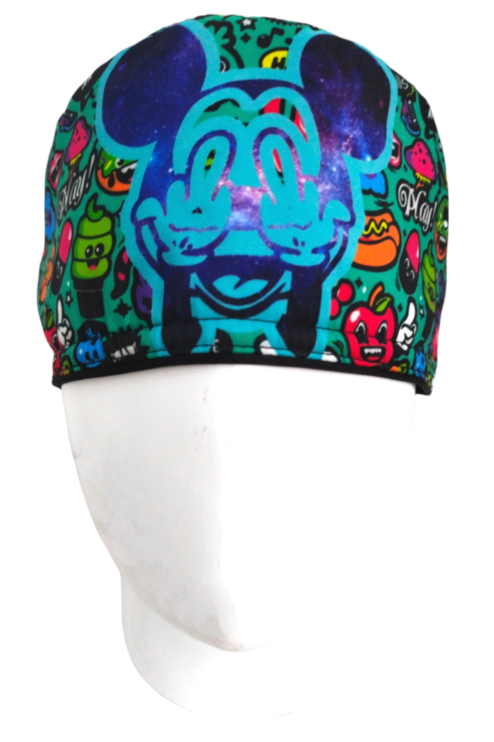 Gorro Quirúrgico Mujer y Portacarnet Mickey Urban Galaxy - gorro antifluido para mujer Doctools - foto 3