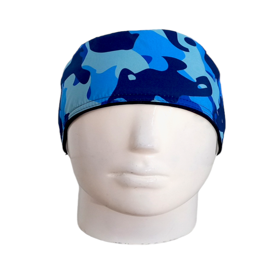 Gorro Quirúrgico Mujer y Portacarnet Militar Azul Claro - gorro antifluido para mujer Doctools - foto 3
