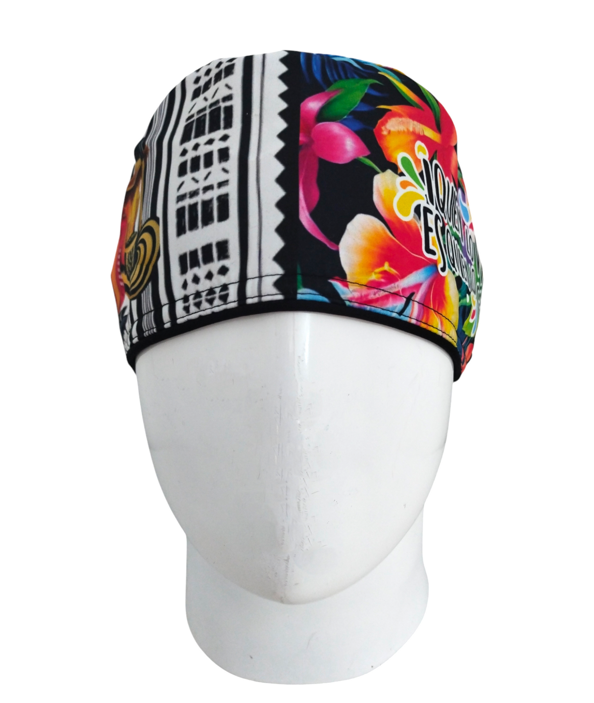 Gorro Quirúrgico Mujer y Portacarnet Acordeón Flores - gorro antifluido para mujer Doctools - foto 3