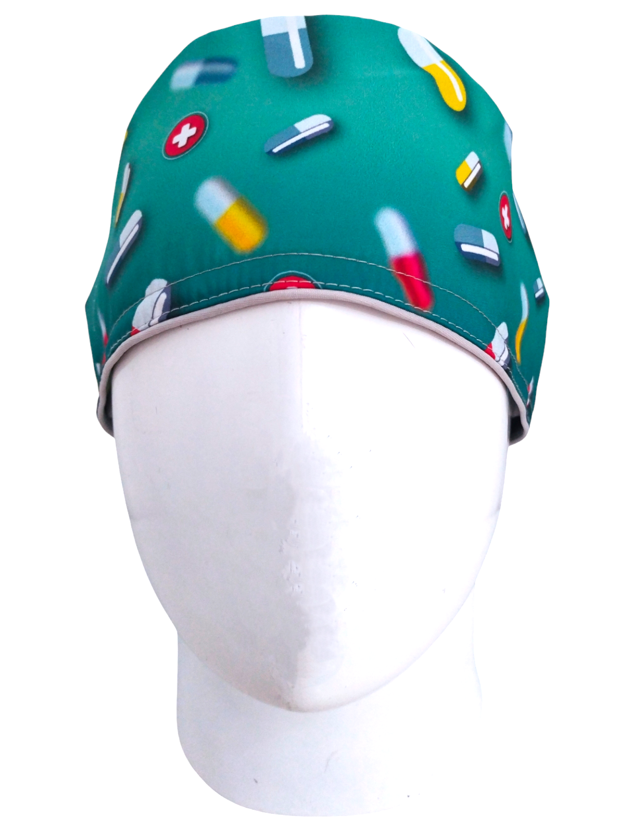 Gorro Quirúrgico Mujer y Portacarnet Cápsulas Verde - gorro antifluido para mujer Doctools - foto 3