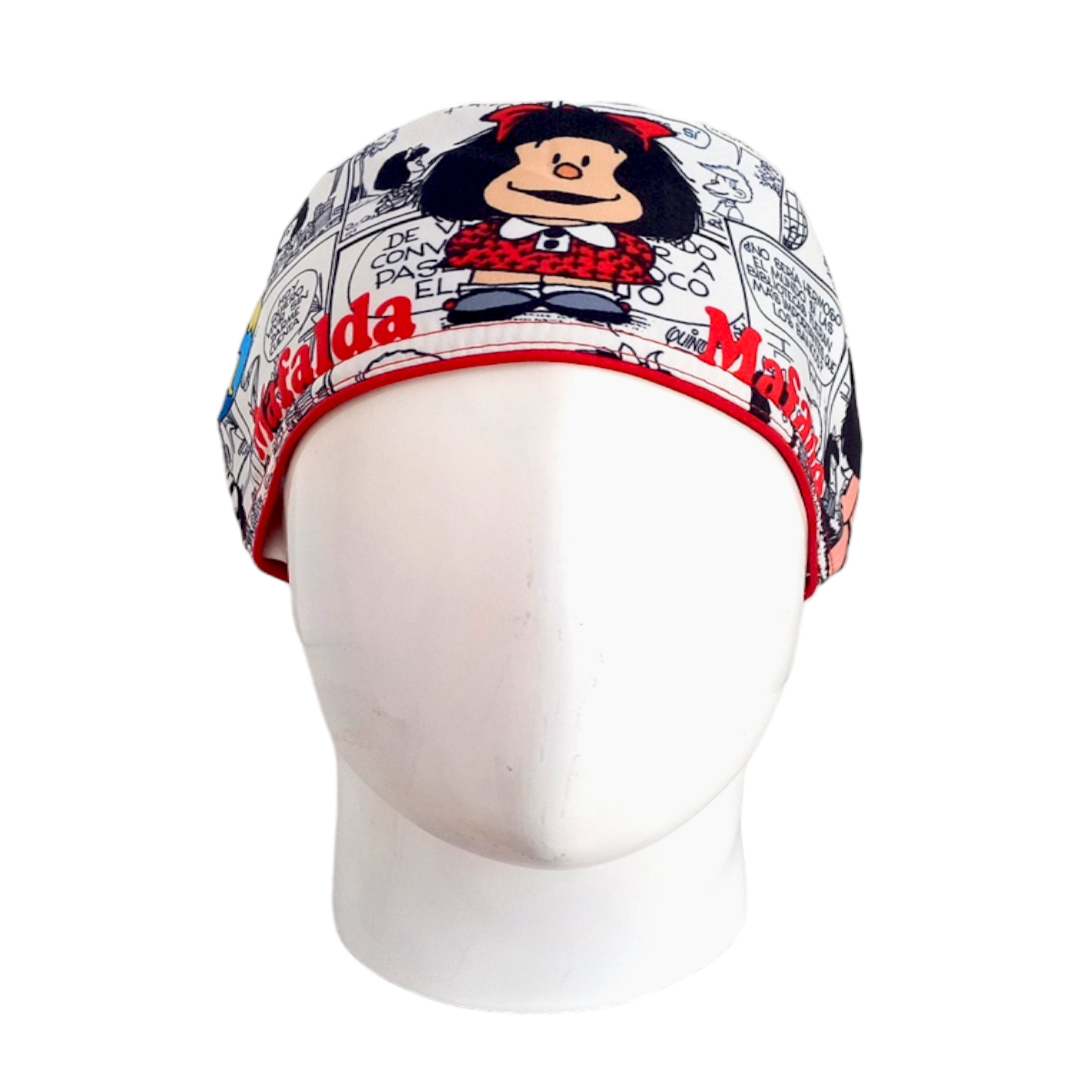 Gorro Quirúrgico Mujer y Portacarnet Mafalda - gorro antifluido para mujer Doctools - foto 3