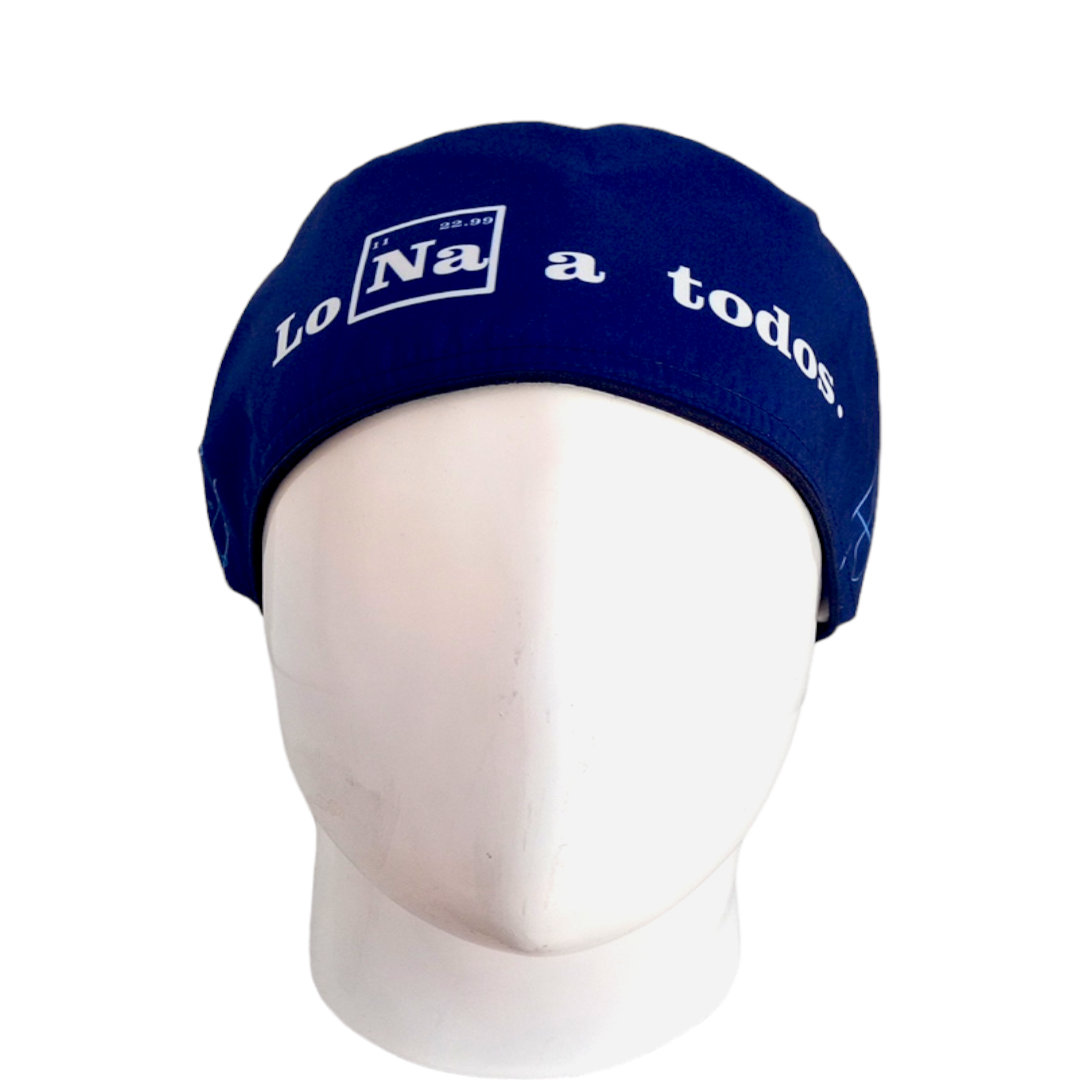 Gorro Quirúrgico Mujer y Portacarnet Los Odio a Todos Azul - gorro antifluido para mujer Doctools - foto 3