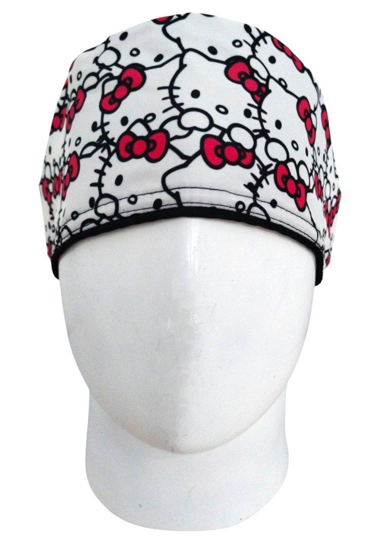 Gorro Quirúrgico Mujer y Portacarnet Hello Kitty Caritas - gorro antifluido para mujer Doctools - foto 3