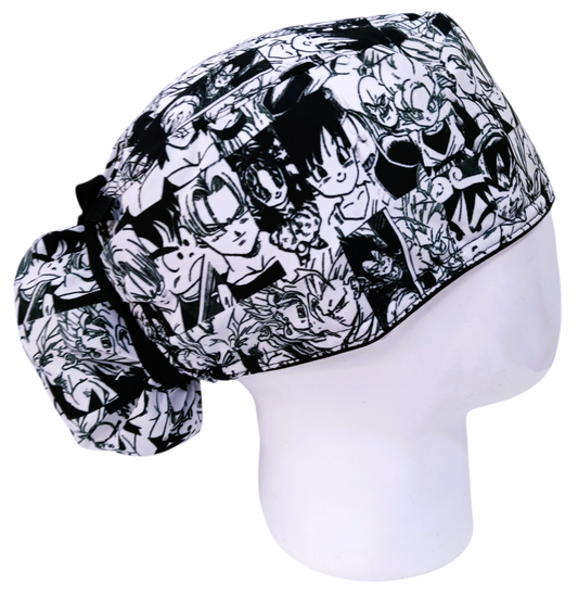 Gorro Quirúrgico Mujer y Portacarnet Manga Dragon Ball - gorro antifluido para mujer Doctools - foto 2