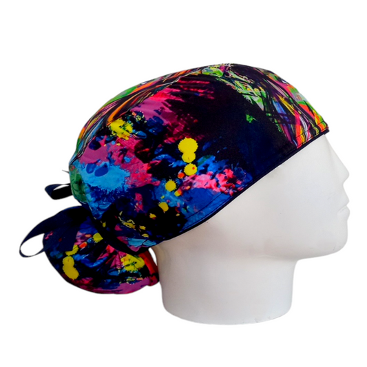 Gorro Quirúrgico Mujer y Portacarnet Jesús Colores - gorro antifluido para mujer Doctools - foto 2