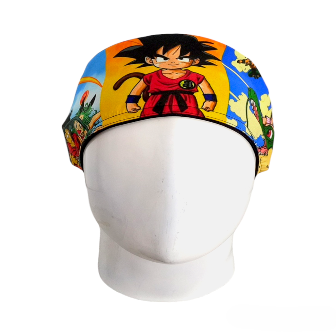 Gorro Quirúrgico Mujer y Portacarnet Goku Niño - gorro antifluido para mujer Doctools - foto 3