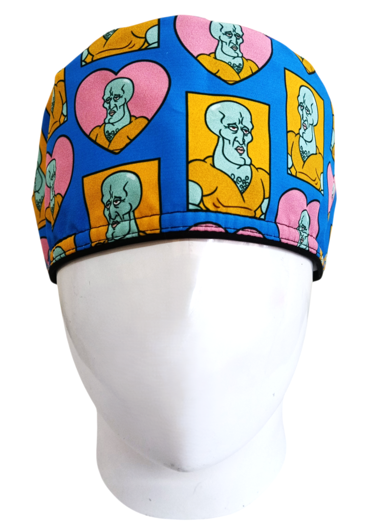 Gorro Quirúrgico Mujer y Portacarnet Calamardo Guapo - gorro antifluido para mujer Doctools - foto 3