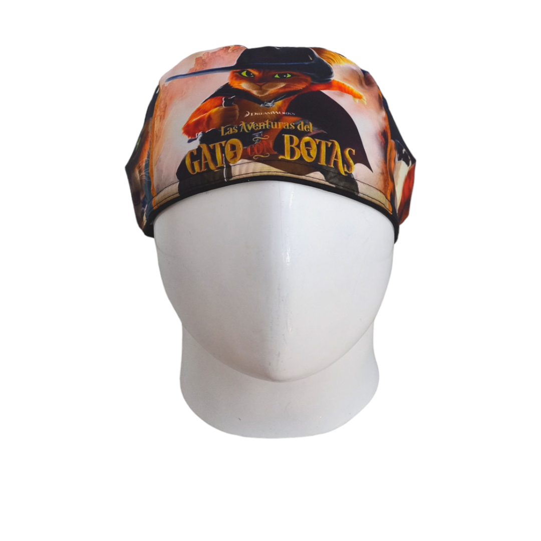 Gorro Quirúrgico Mujer y Portacarnet El Gato con Botas - gorro antifluido para mujer Doctools - foto 3