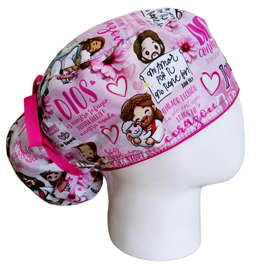 Gorro Quirúrgico Mujer y Portacarnet Hija de Dios - gorro antifluido para mujer Doctools - foto 2