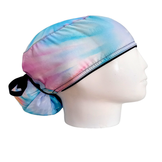 Gorro Quirúrgico Mujer y Portacarnet Tie Dye - gorro antifluido para mujer Doctools - foto 2