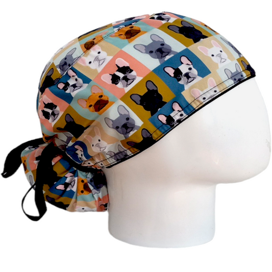 Gorro Quirúrgico Mujer y Portacarnet Perritos - gorro antifluido para mujer Doctools - foto 2