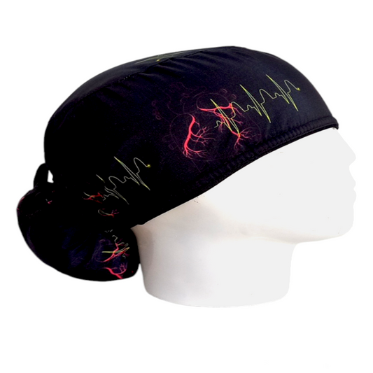 Gorro Quirúrgico Mujer y Portacarnet Cardiología - gorro antifluido para mujer Doctools - foto 2