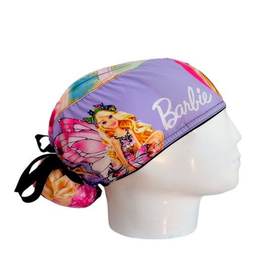Gorro Quirúrgico Mujer y Portacarnet Barbie Lila - gorro antifluido para mujer Doctools - foto 2