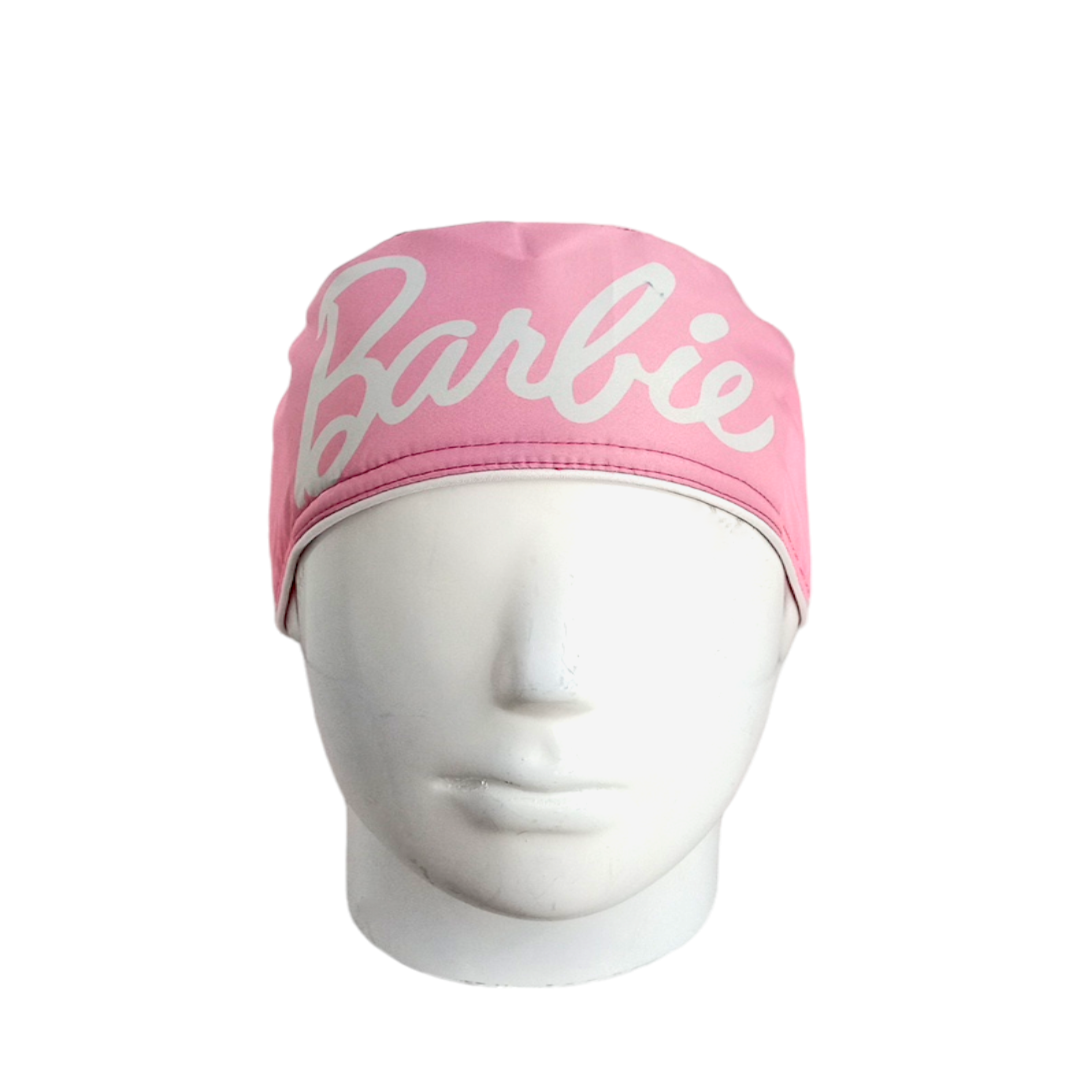 Gorro Quirúrgico Mujer y Portacarnet Barbie Rosa Clásico - gorro antifluido para mujer Doctools - foto 3