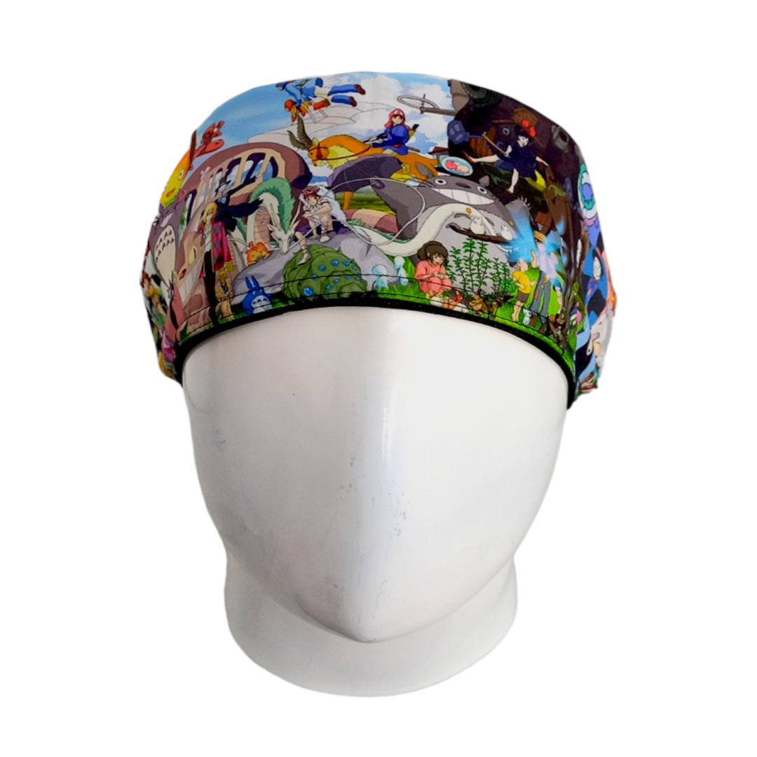 Gorro Quirúrgico Mujer y Portacarnet Studio Ghibli - gorro antifluido para mujer Doctools - foto 3