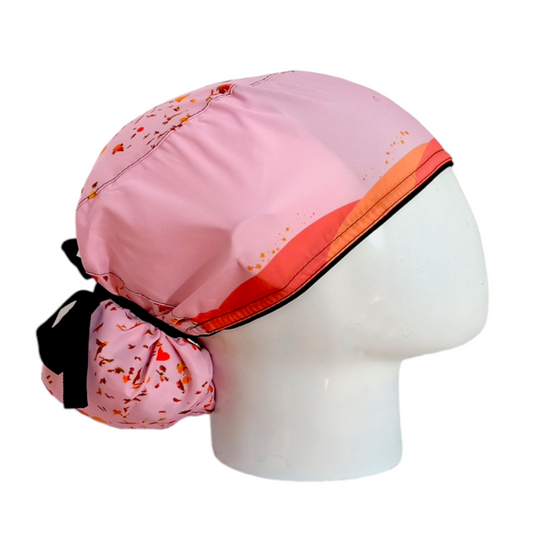 Gorro Quirúrgico Mujer y Portacarnet Árbol de Corazones - gorro antifluido para mujer Doctools - foto 2