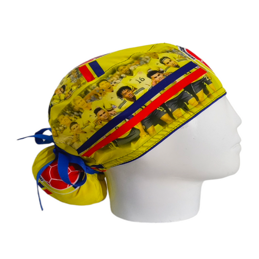Gorro Quirúrgico Mujer y Portacarnet Selección Colombia - gorro antifluido para mujer Doctools - foto 2