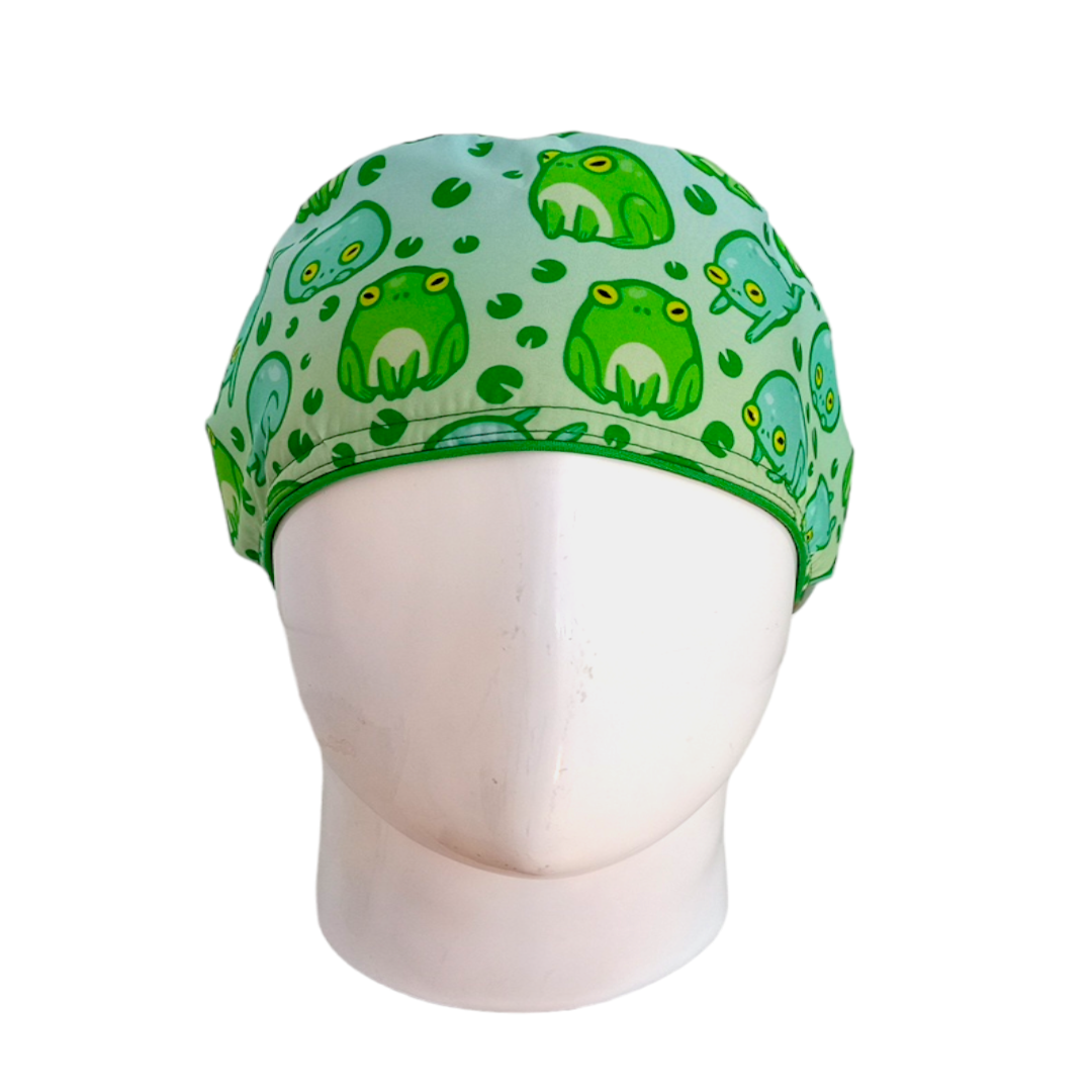 Gorro Quirúrgico Mujer y Portacarnet Sapitos - gorro antifluido para mujer Doctools - foto 3