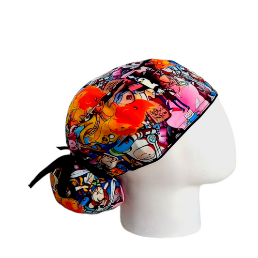 Gorro Quirúrgico Mujer y Portacarnet Hora de Aventura - gorro antifluido para mujer Doctools - foto 2