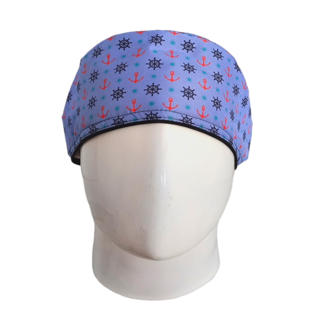 Gorro Quirúrgico Mujer y Portacarnet Marino Azul - gorro antifluido para mujer Doctools - foto 3