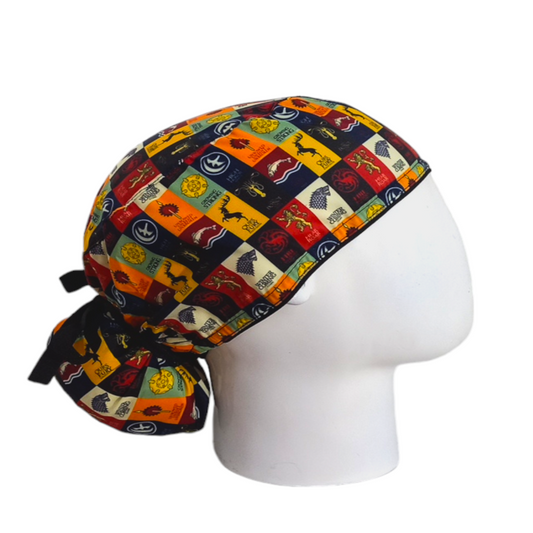 Gorro Quirúrgico Mujer y Portacarnet Game of Thrones Escudos - gorro antifluido para mujer Doctools - foto 2