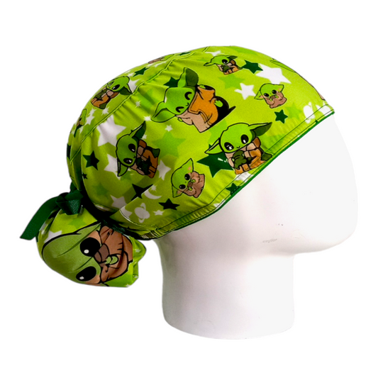 Gorro Quirúrgico Mujer y Portacarnet Mandalorian Baby - gorro antifluido para mujer Doctools - foto 2