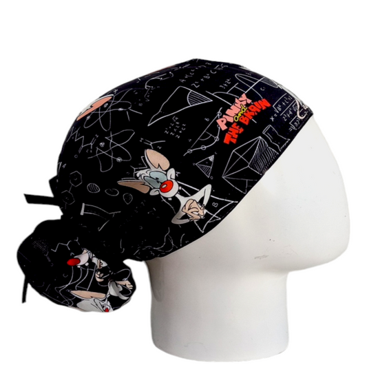 Gorro Quirúrgico Mujer y Portacarnet Pinky y Cerebro - gorro antifluido para mujer Doctools - foto 2