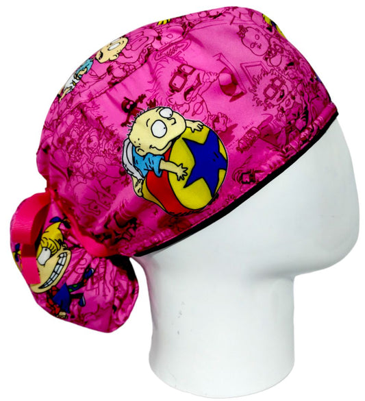 Gorro Quirúrgico Mujer y Portacarnet Angélica Rugrats - gorro antifluido para mujer Doctools - foto 2