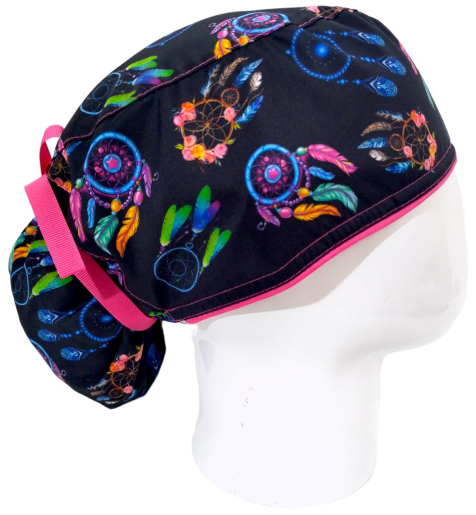 Gorro Quirúrgico Mujer y Portacarnet Atrapasueños - gorro antifluido para mujer Doctools - foto 2