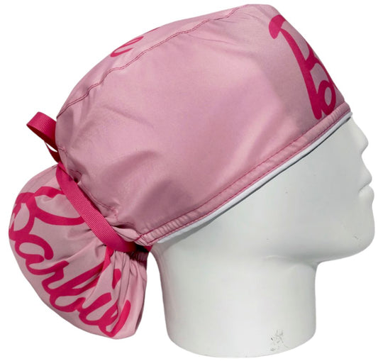 Gorro Quirúrgico Mujer y Portacarnet Barbie Rosa - gorro antifluido para mujer Doctools - foto 2