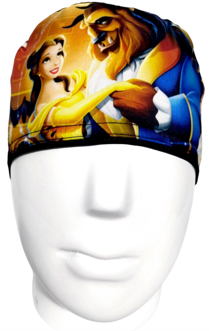 Gorro Quirúrgico Mujer y Portacarnet Bella y Bestia - gorro antifluido para mujer Doctools - foto 3