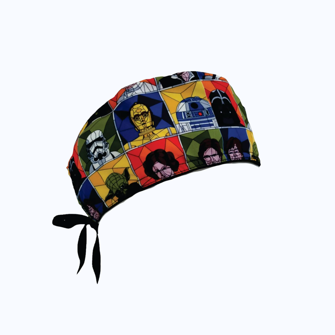 Gorro Quirúrgico Hombre y Portacarnet Star Wars Personajes Clásicos