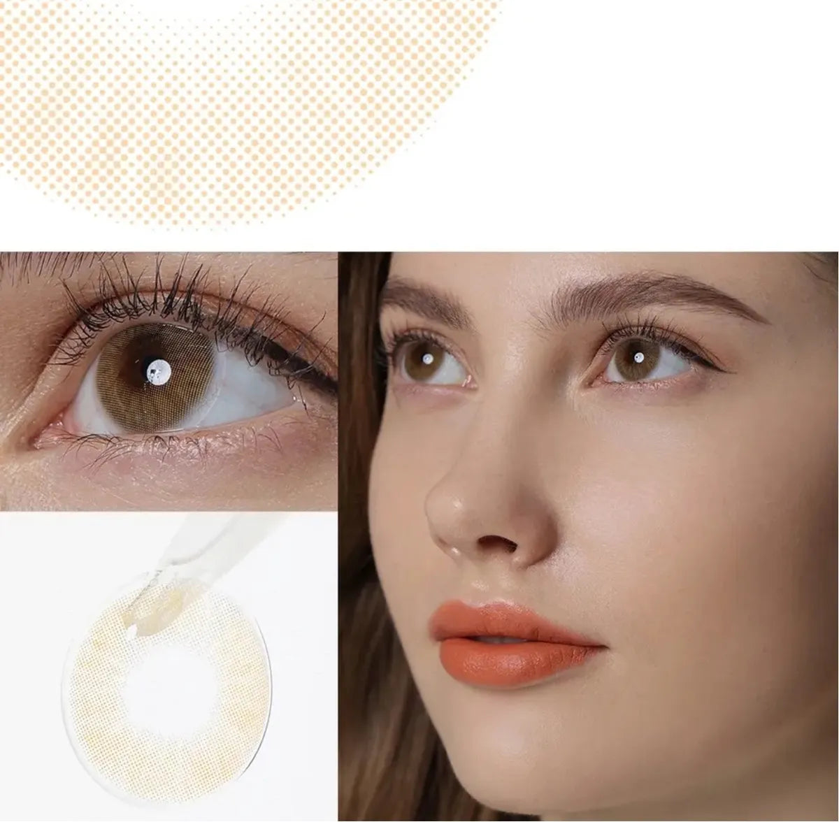 Borderless Ochre Tone Contact Lenses