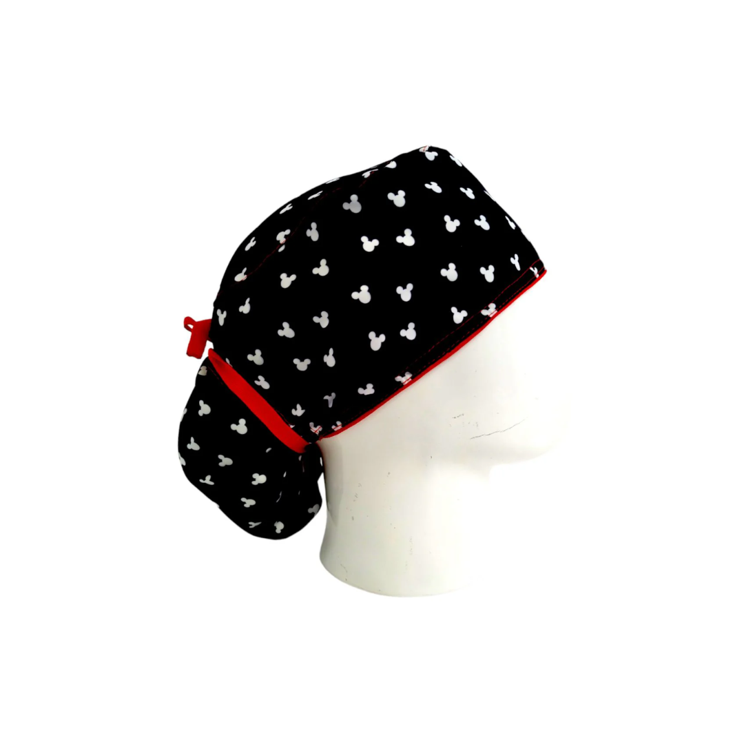 Surgical Scrub Cap for Women Midnight Mouse