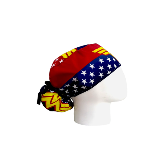 Surgical Scrub Cap for Women - Wonder Woman