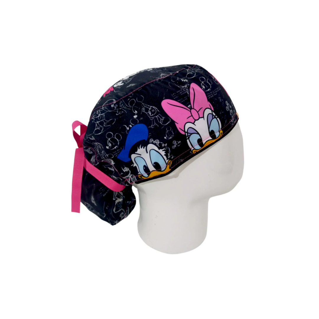Mickey Black Women's Surgical Scrub Cap