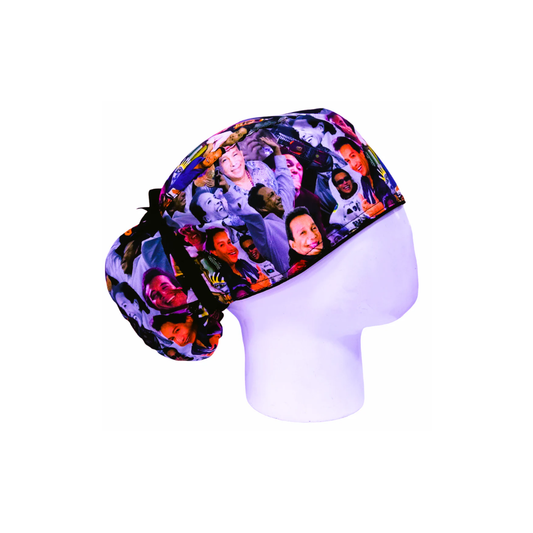 Surgical Scrub Cap for Women Midnight Mouse