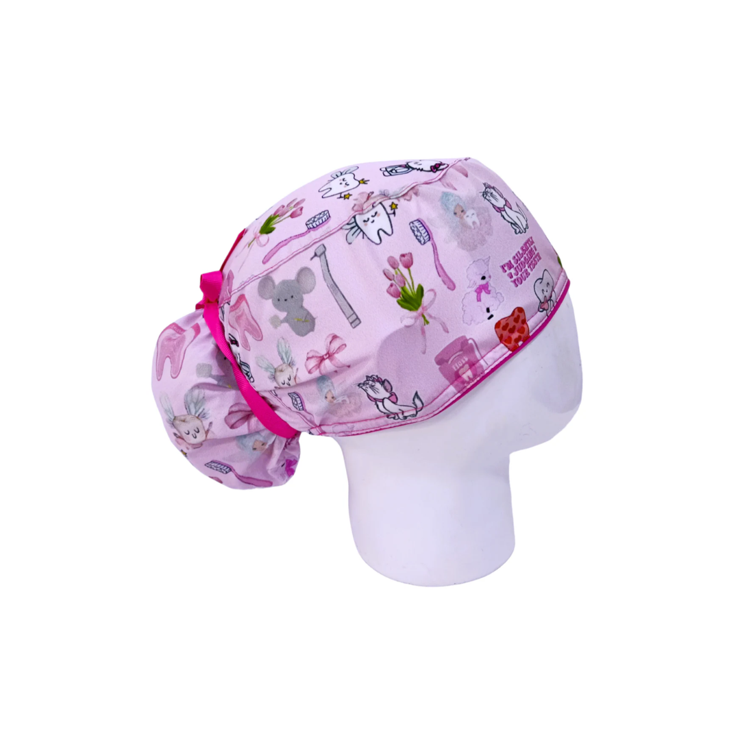 Surgical Scrub Cap for Women Midnight Mouse