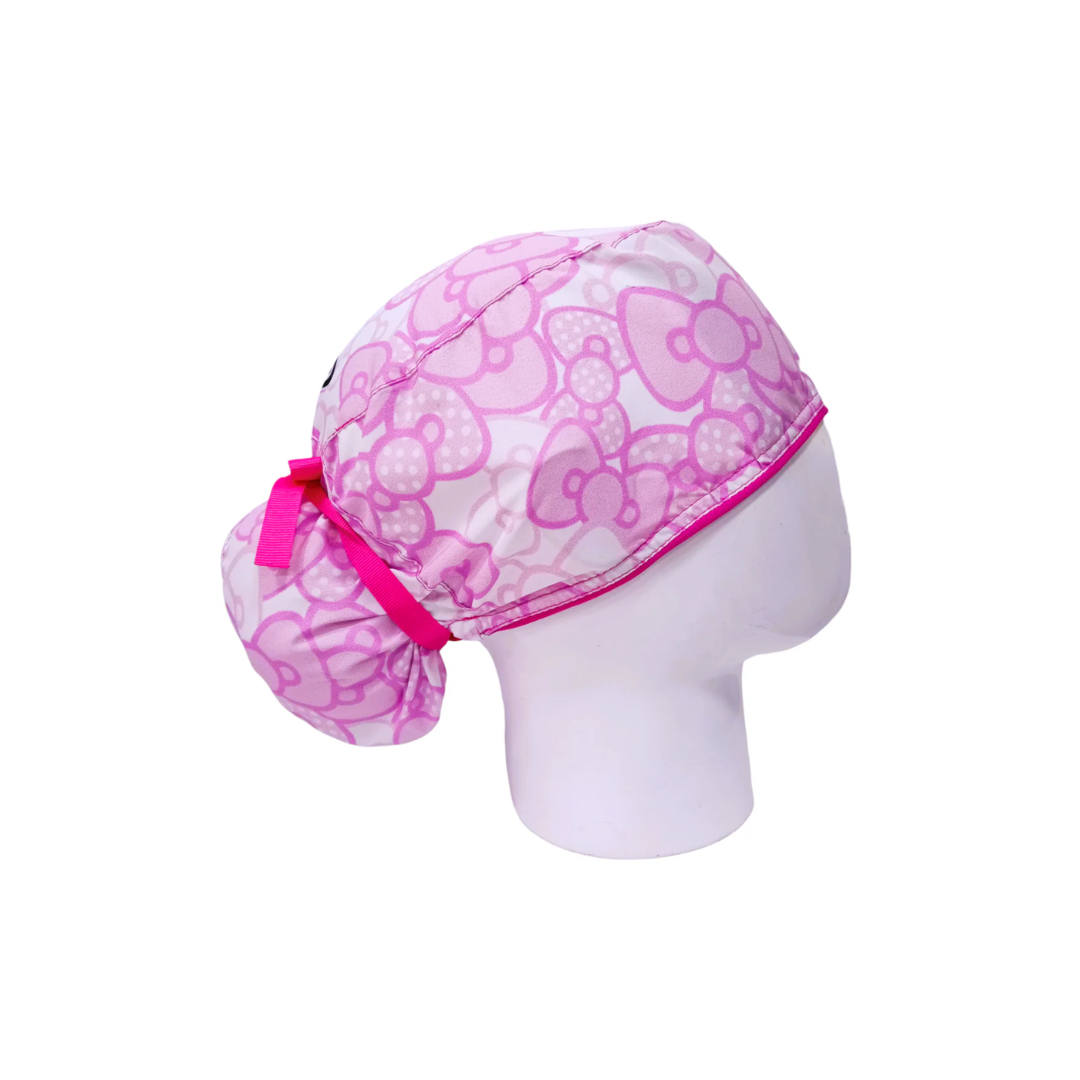 Gorro Quirúrgico Mujer Hello Kitty Pattern Rosa